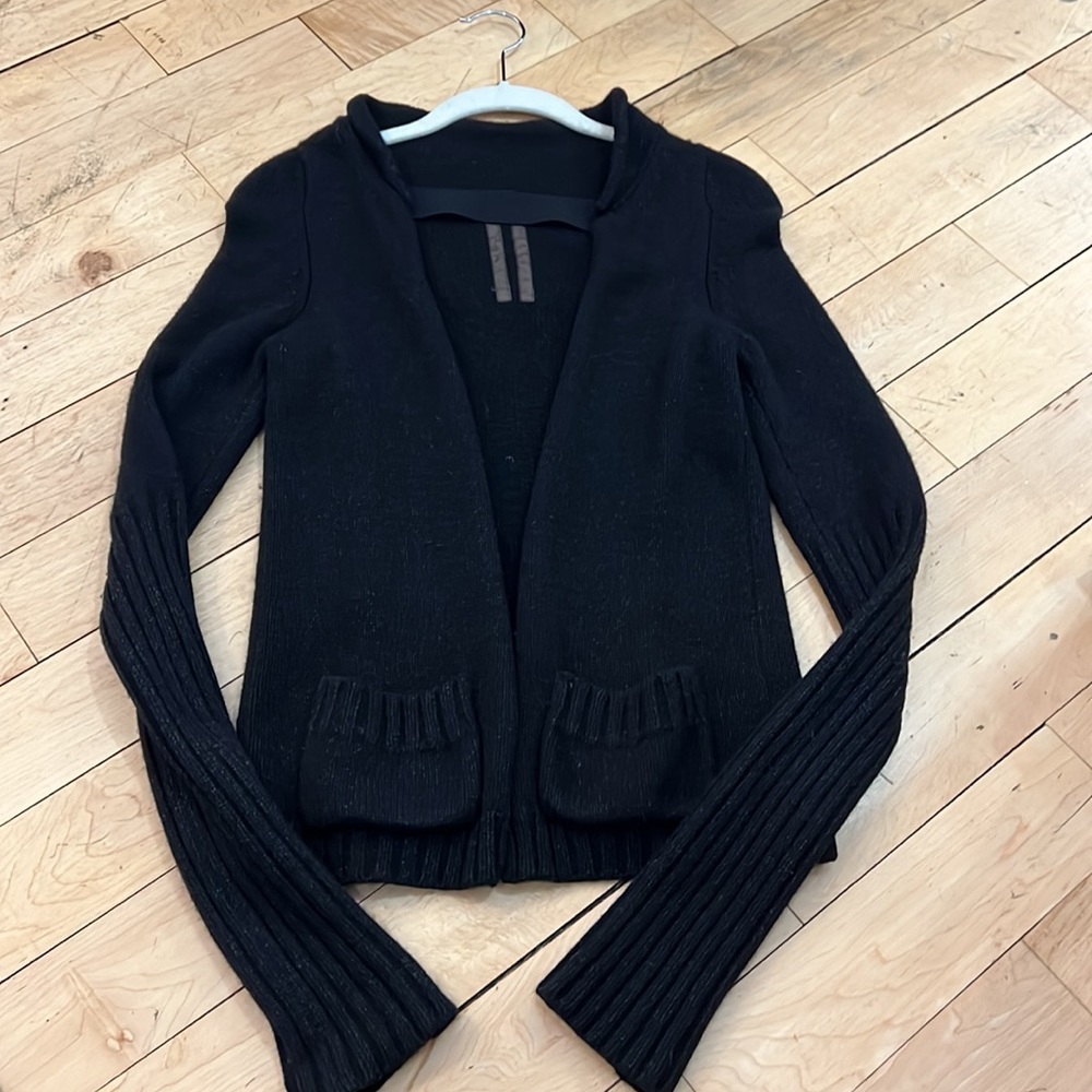 Rick Owens Cashmere/Silk Cardigan Sz S/XS